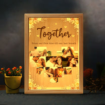 From Our First Kiss Till Our Last Breath - Personalized Photo Frame Light Box