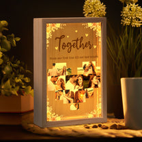 From Our First Kiss Till Our Last Breath - Personalized Photo Frame Light Box