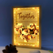 From Our First Kiss Till Our Last Breath - Personalized Photo Frame Light Box