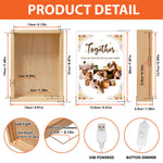 From Our First Kiss Till Our Last Breath - Personalized Photo Frame Light Box