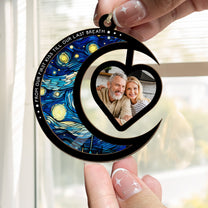 From Our First Kiss Till Our Last Breath - Personalized Photo Suncatcher Ornament