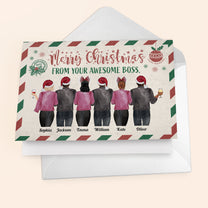 From Your Greatest Colleague - Personalized Folded Card - Christmas Gift For Work Besties