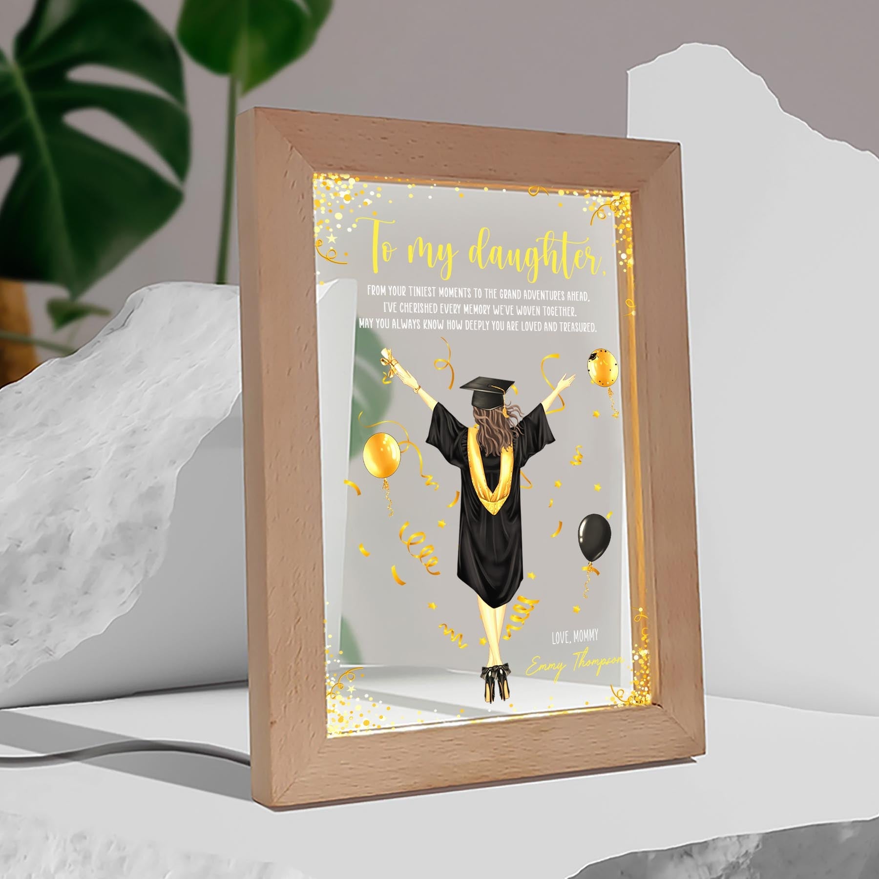 From Your Tiniest Moments To The Grand Adventures Ahead - Personalized Frame Lamp