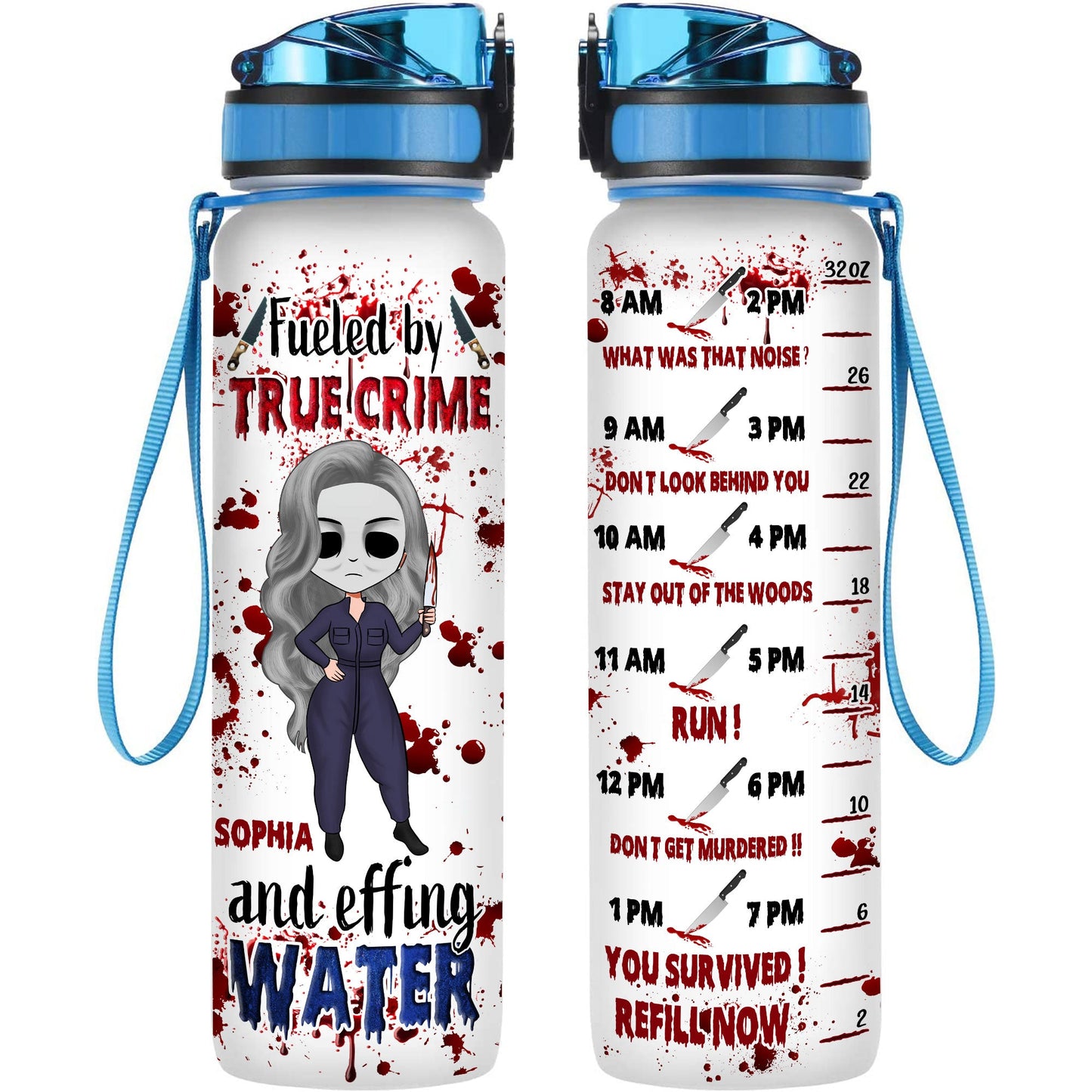 Just A Girl With Goals - Personalized Water Tracker Bottle – Macorner