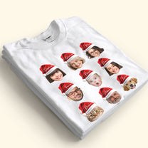 Funny Christmas Face  - Personalized Photo Shirt