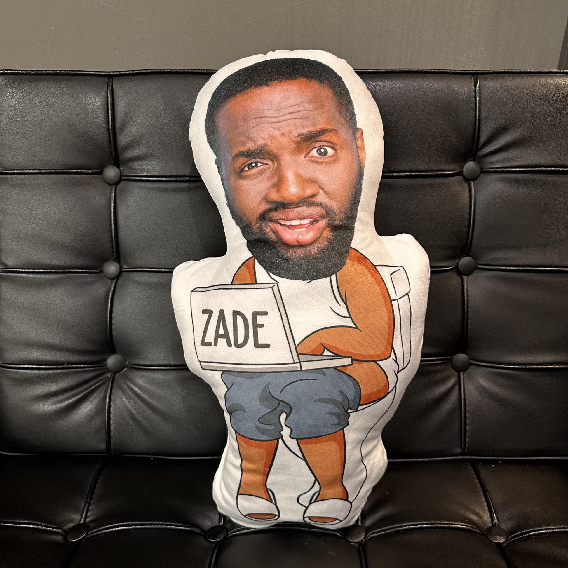 Funny Dad Doing Dad Sh*t Custom Face - Personalized Photo Custom Shaped Pillow