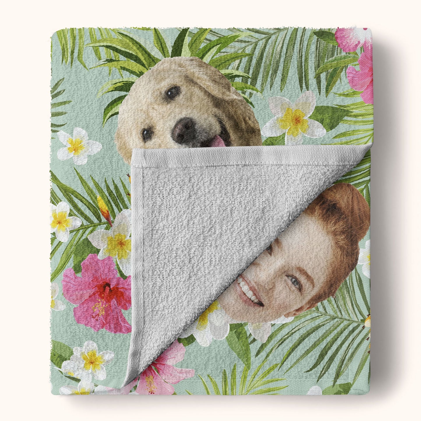 Funny Faces - Personalized Beach Towel