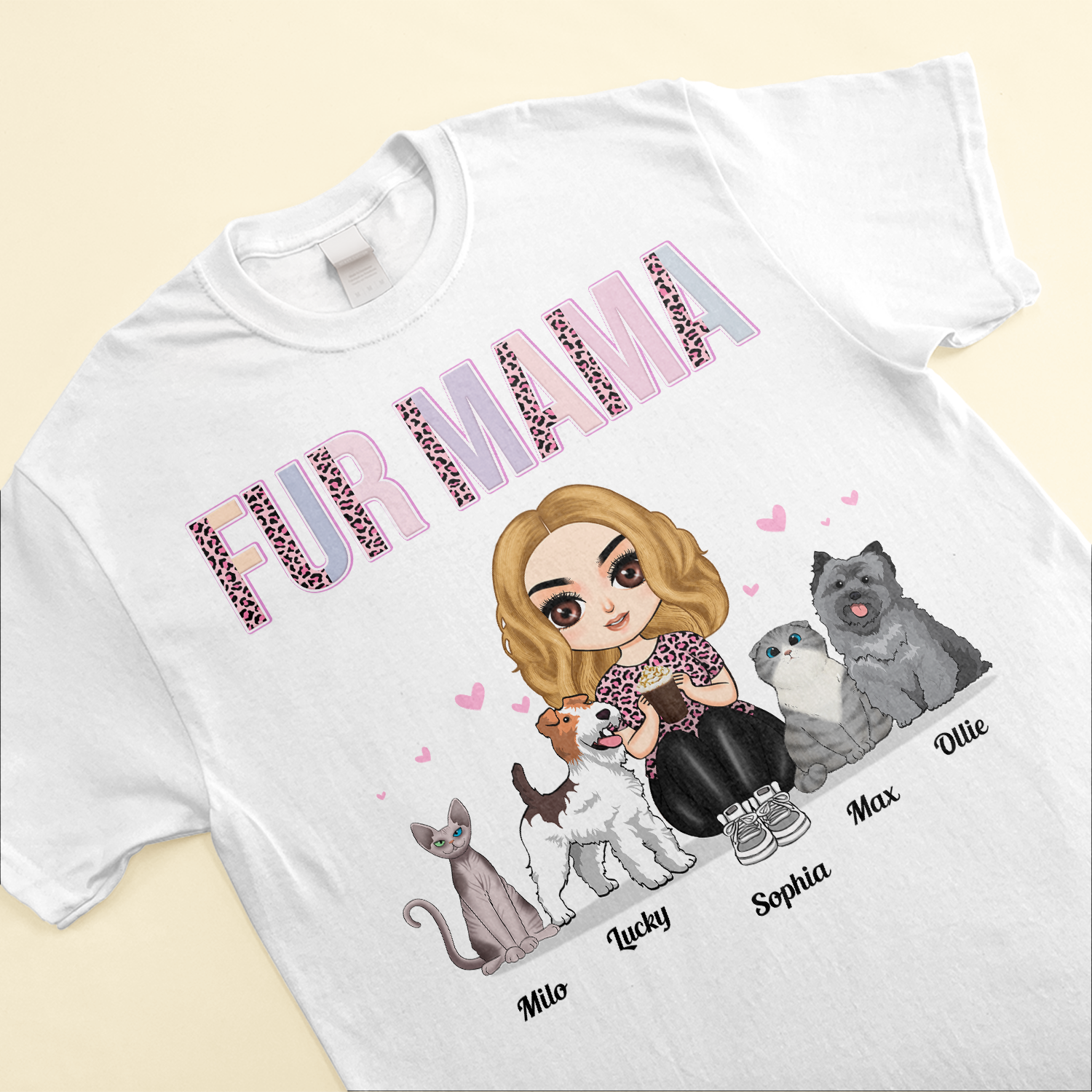 Fur Mama - Personalized Shirt - Birthday Gift For Dog & Cat Lovers