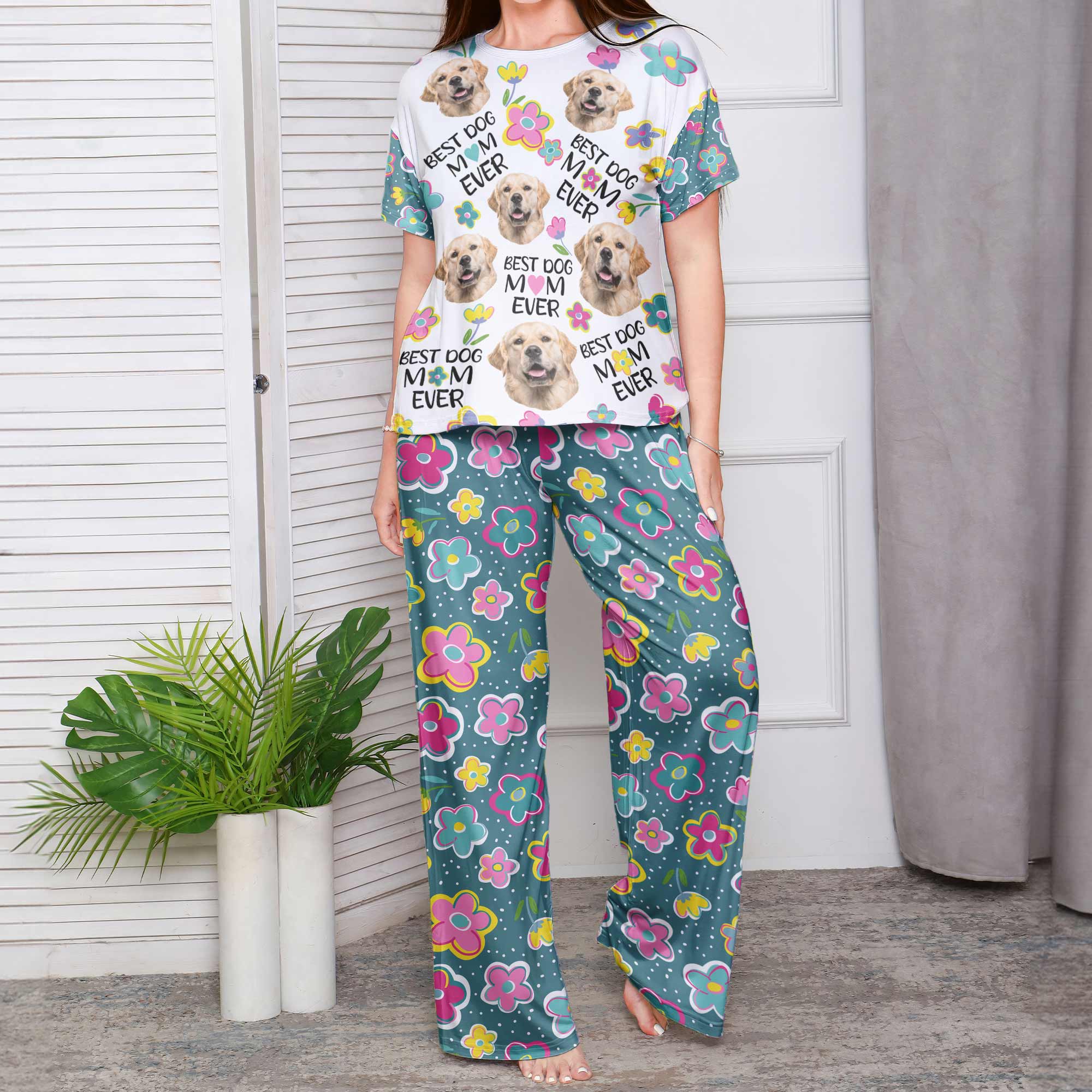 Fur Mom - Personalized Photo Pajama Shorts Set