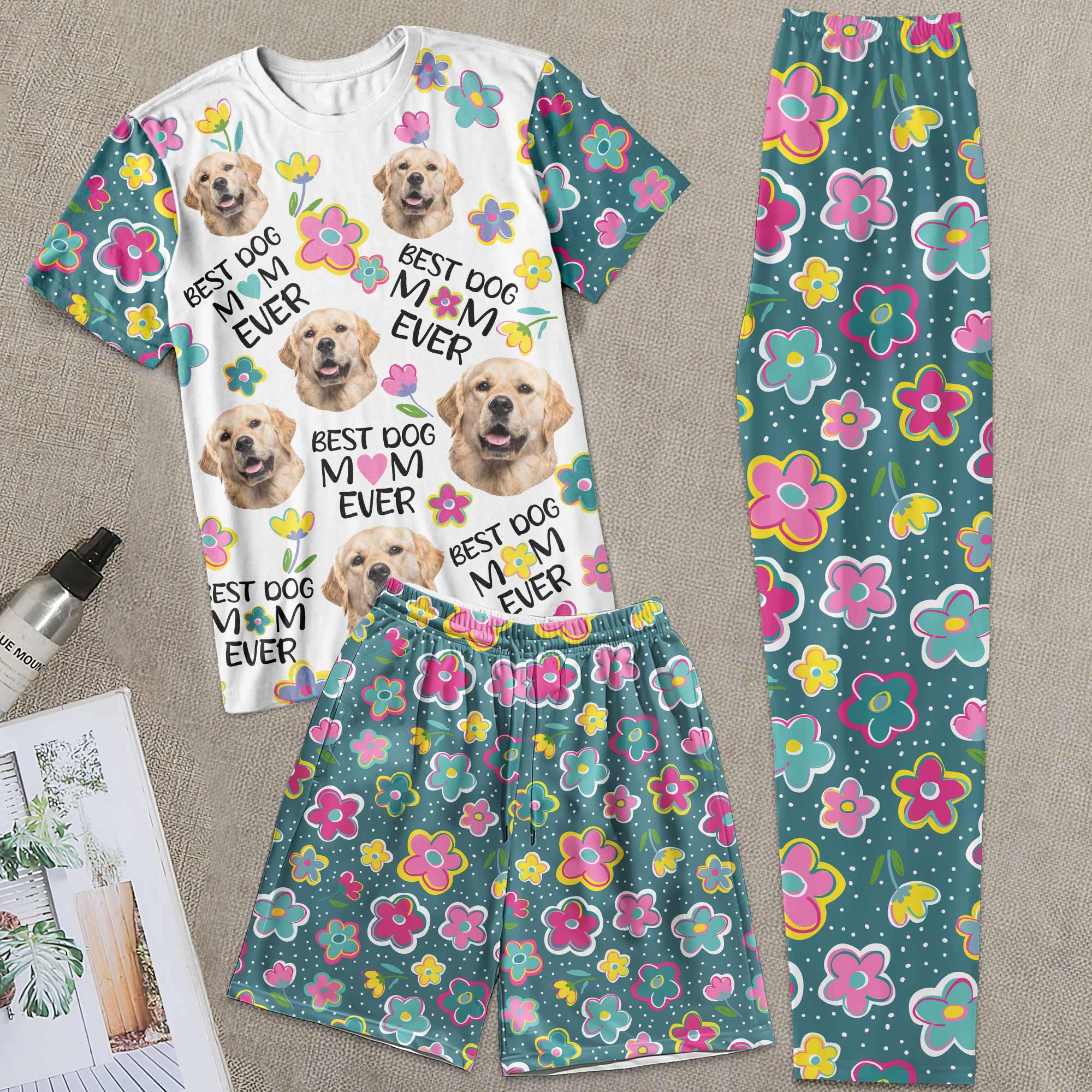 Fur Mom - Personalized Photo Pajama Shorts Set