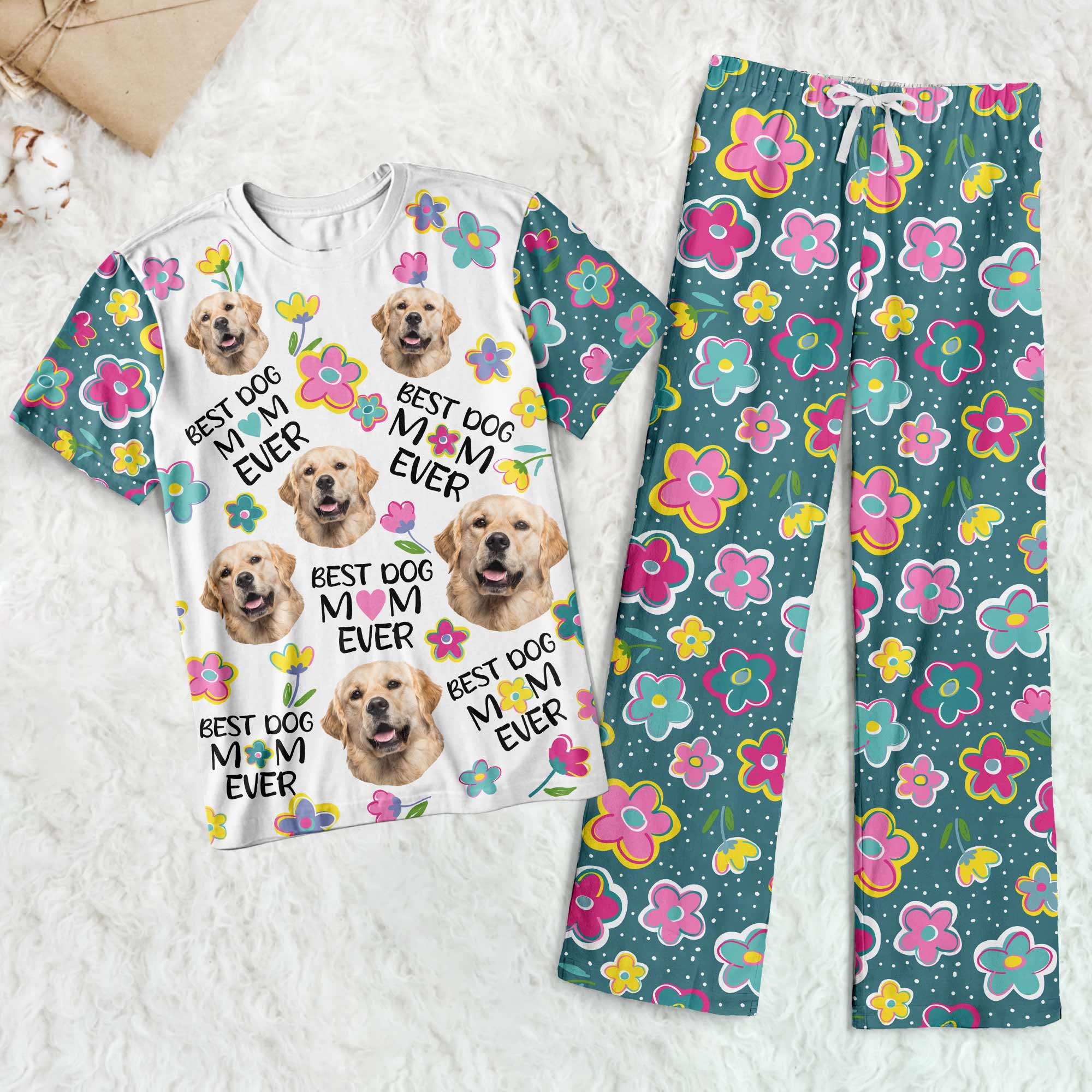 Fur Mom - Personalized Photo Pajama Shorts Set