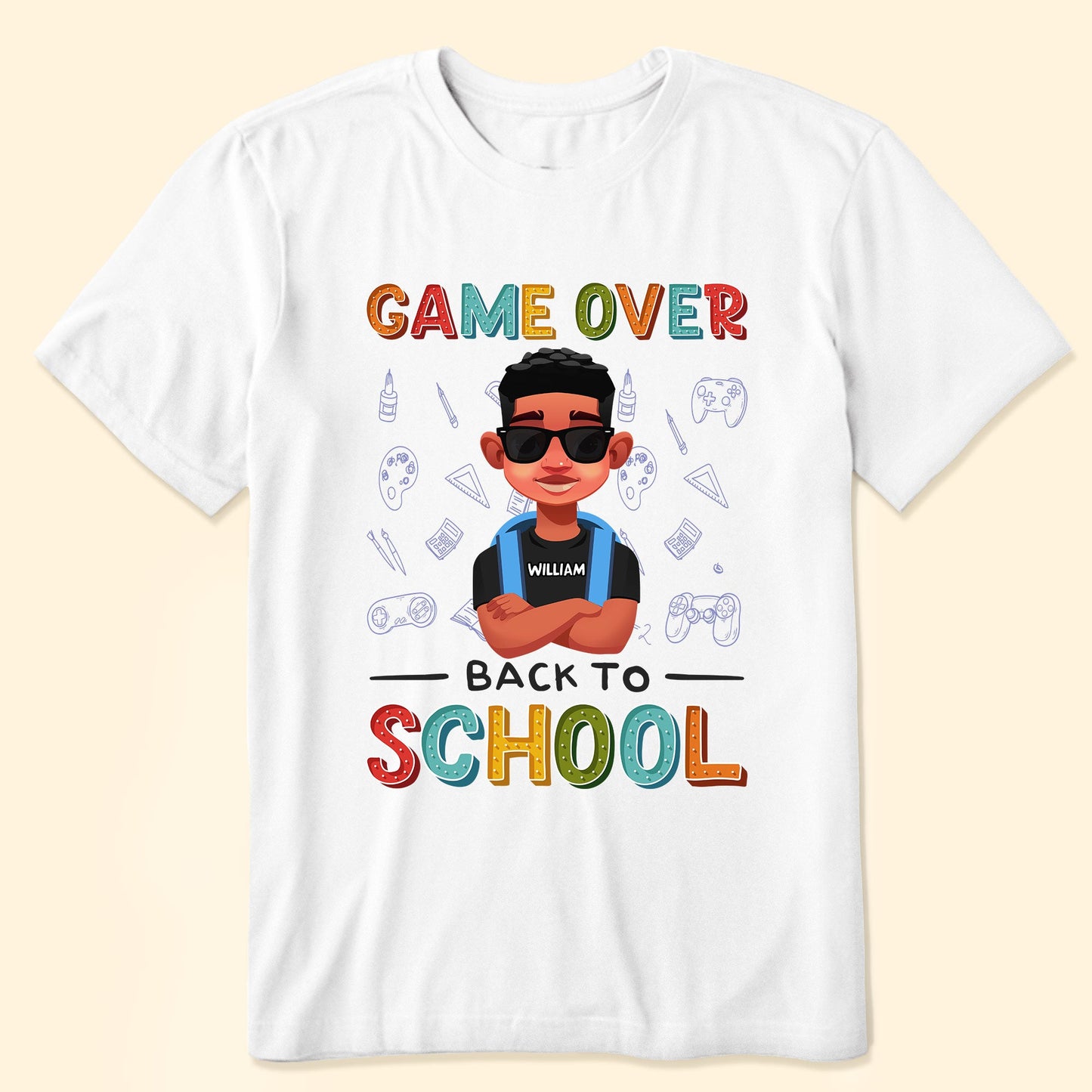 Game Over Back To School - Personalized Shirt