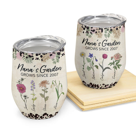 Garden Of Love - Personalized Wine Tumbler