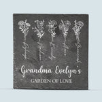 Garden Of Love - Personalized Garden Stone - Outdoor Home Decor, Garden Accent Gift For Grandparents, Family, Sisters, Brothers, Siblings