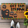 Get Tah Steppin Martin Africa Black - Personalized Doormat