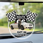 Get In Loser - Personalized Photo Rear View Mirror Accessory