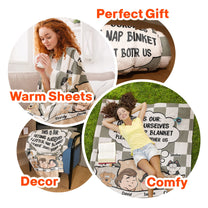 Getting Ourselves A Little Nap Blanket - Personalized Blanket