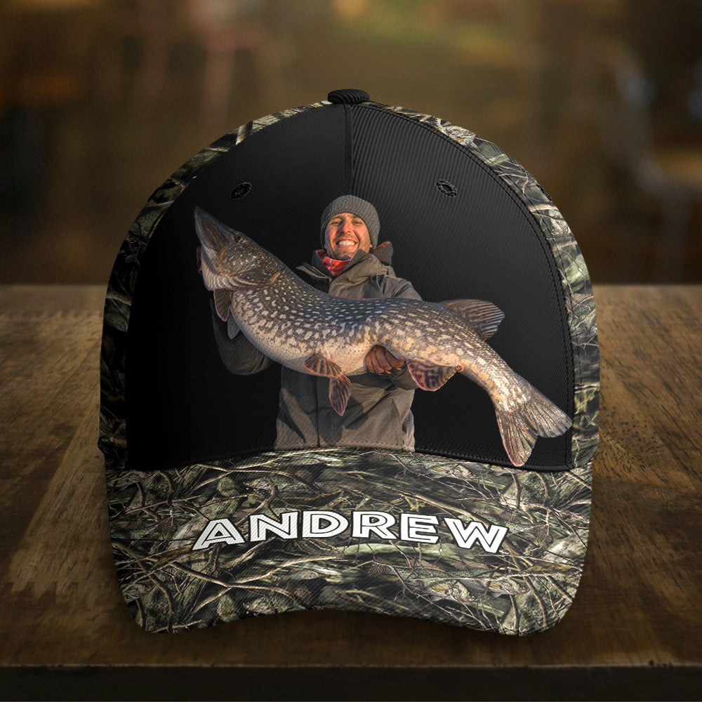 Father's Day Gifts, Gift For Fishing Lovers - Personalized Photo Classic Cap