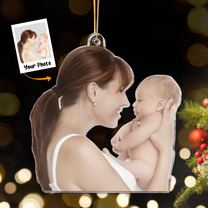 Gift For New Mom - Personalized Acrylic Photo Ornament