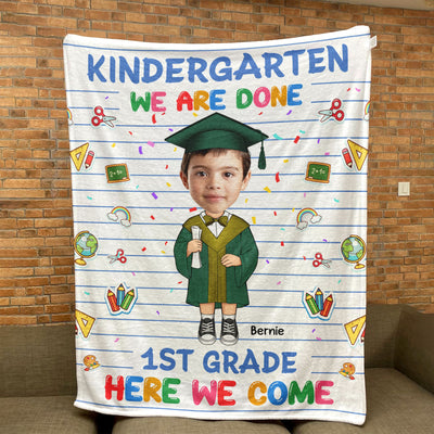 Gifts For Kids In Graduation - Personalized Kid Photo Blanket