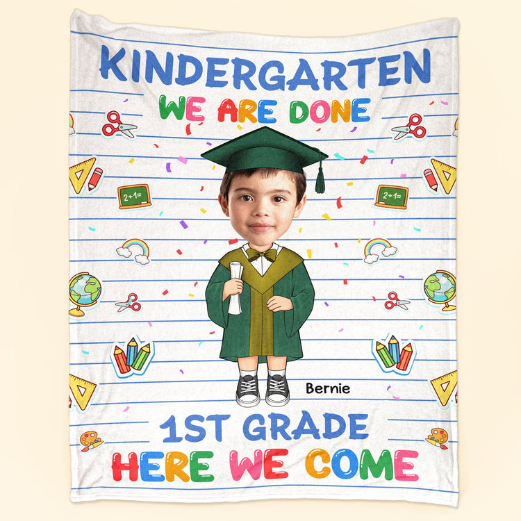 Gifts For Kids In Graduation - Personalized Photo Blanket