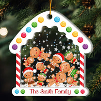 Ginger Siblings - Personalized 3 Layered Christmas Shaker Ornament