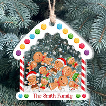 Ginger Siblings - Personalized 3 Layered Christmas Shaker Ornament