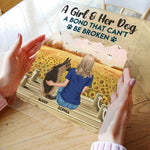 Girl And Her Dog A Bond That Can't Be Broken - Personalized Acrylic Plaque