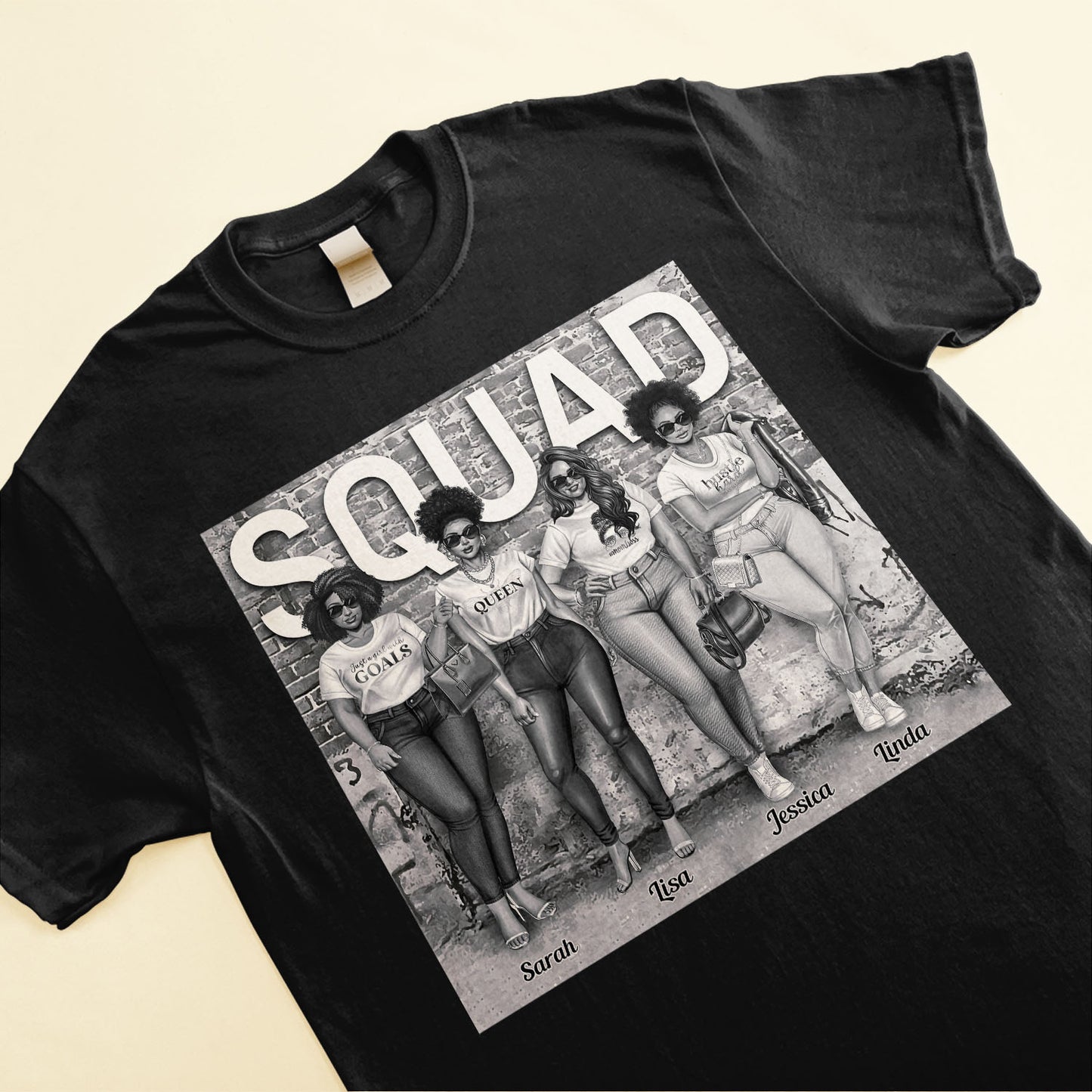 Girl Squad - Personalized Shirt - Birthday Gift Friendship Gift For Besties, Sisters, Colleagues