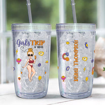 Girls Trip - Personalized Acrylic Tumbler With Straw