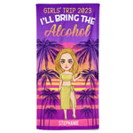 Girls' Trip 2026 - Personalized Beach Towel