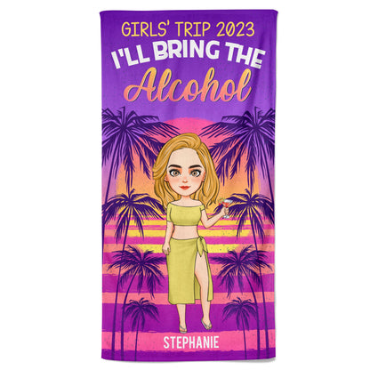 Girls' Trip 2023 - Personalized Beach Towel