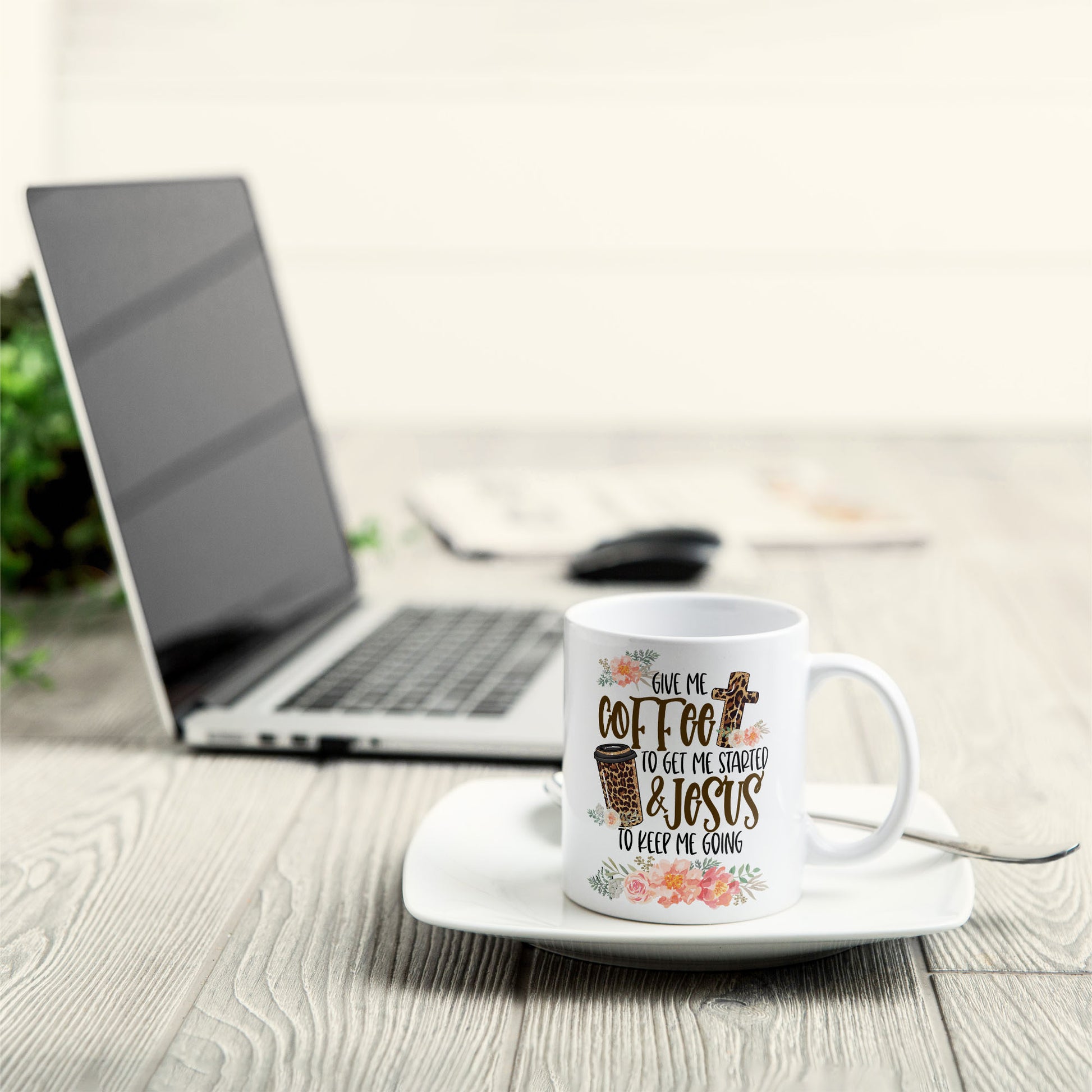 Give Me Coffee To Get Me Started - Personalized Mug - Christmas Gift For Coffee Lovers, Christians
