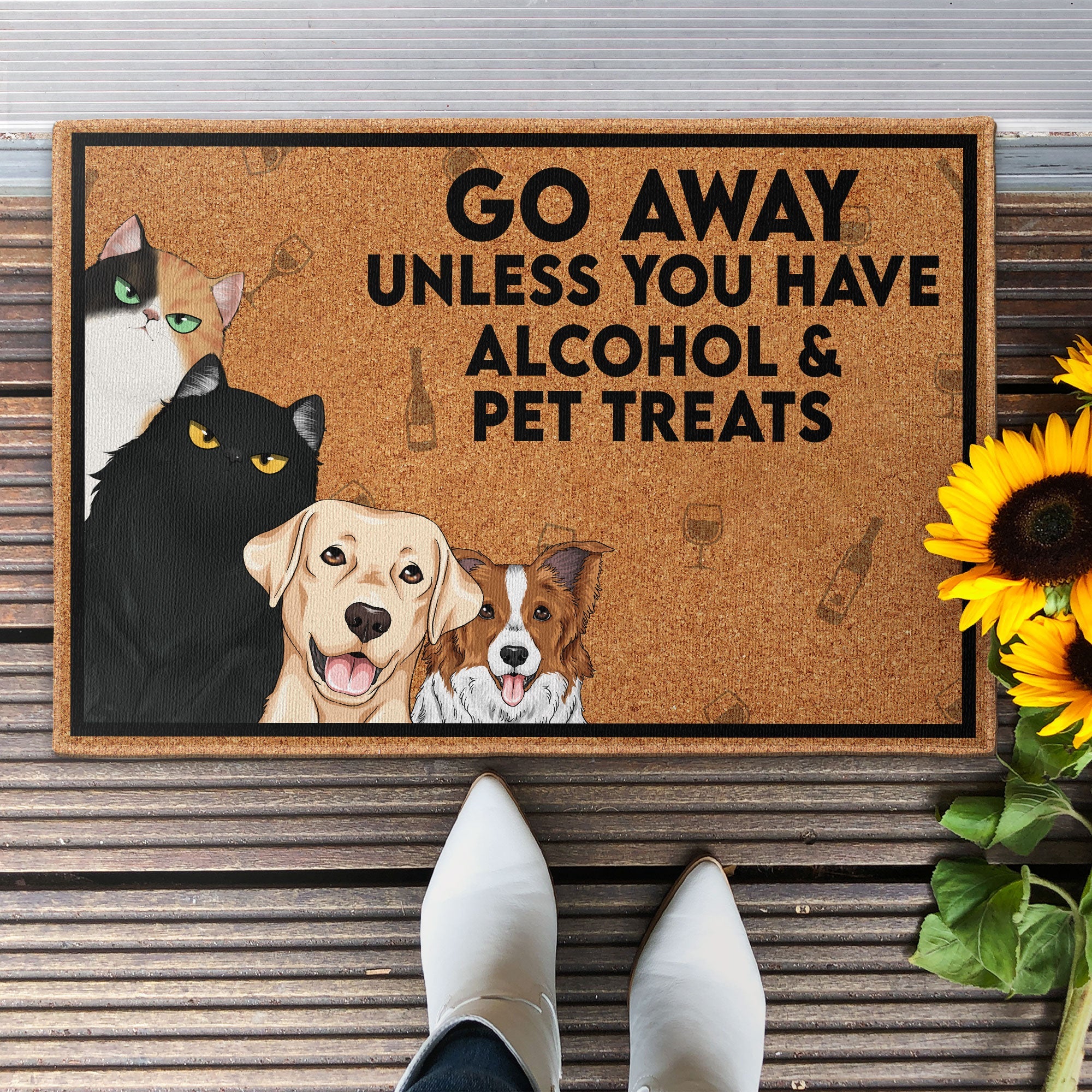 Go Away - Personalized Doormat