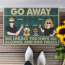 Go Away Unless You Have Alcohol  - Personalized Doormat
