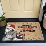 Go Away Unless You Have Alcohol & Cat Treats - Personalized Doormat