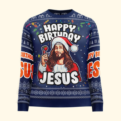 Go Jesus It's Your Birthday - Personalized Ugly Sweater