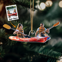 Go Kayak Go - Personalized Acrylic Photo Ornament