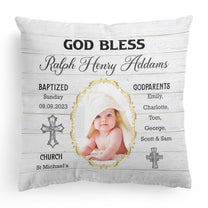 God Bless - Personalized Photo Pillow (Insert Included)