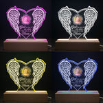 God Has You In His Arms I Have You In My Heart - Personalized Photo LED Light