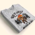 God Is Great Beer Is Good And People Are Crazy - Personalized Shirt