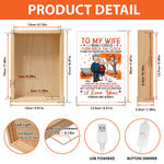 I Wish I Could Turn Back The Clock - Personalized Frame Light Box