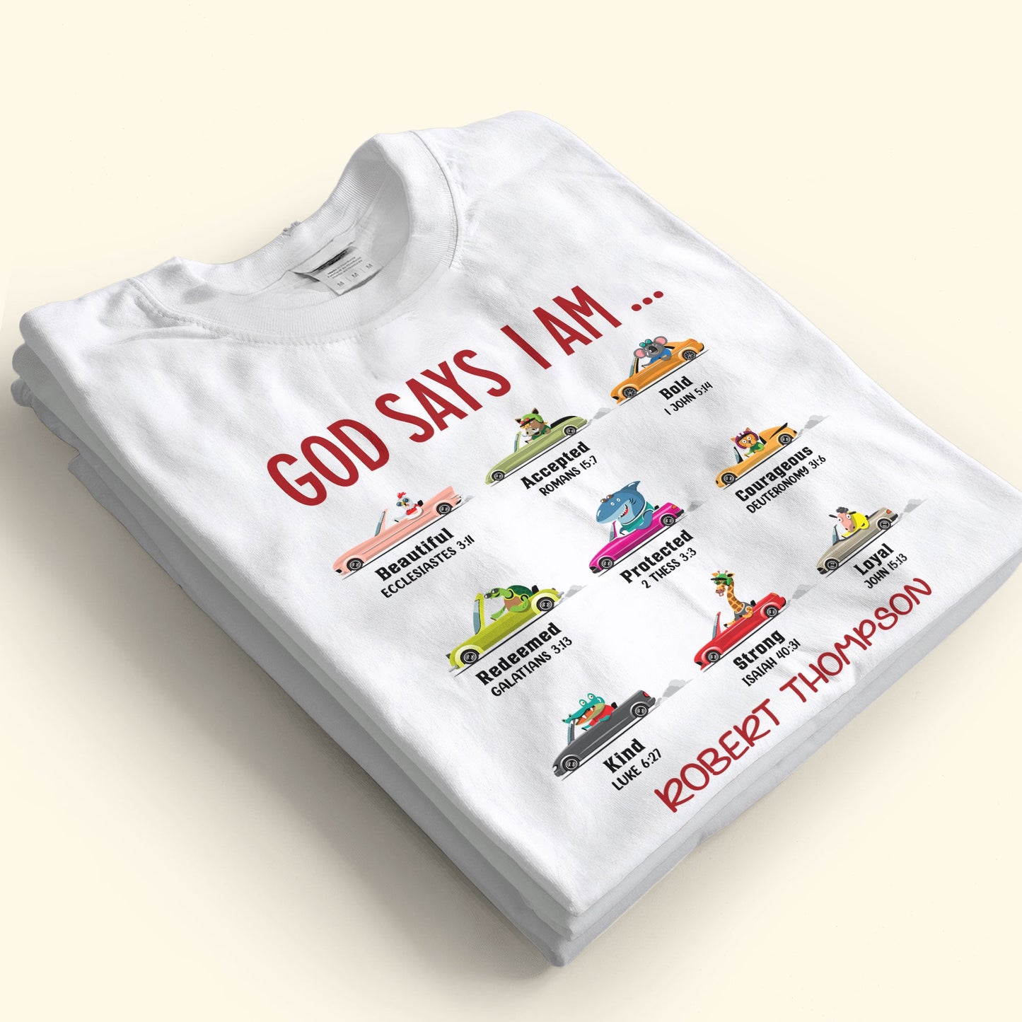 God Says I Am (Car Ver.) - Personalized Shirt