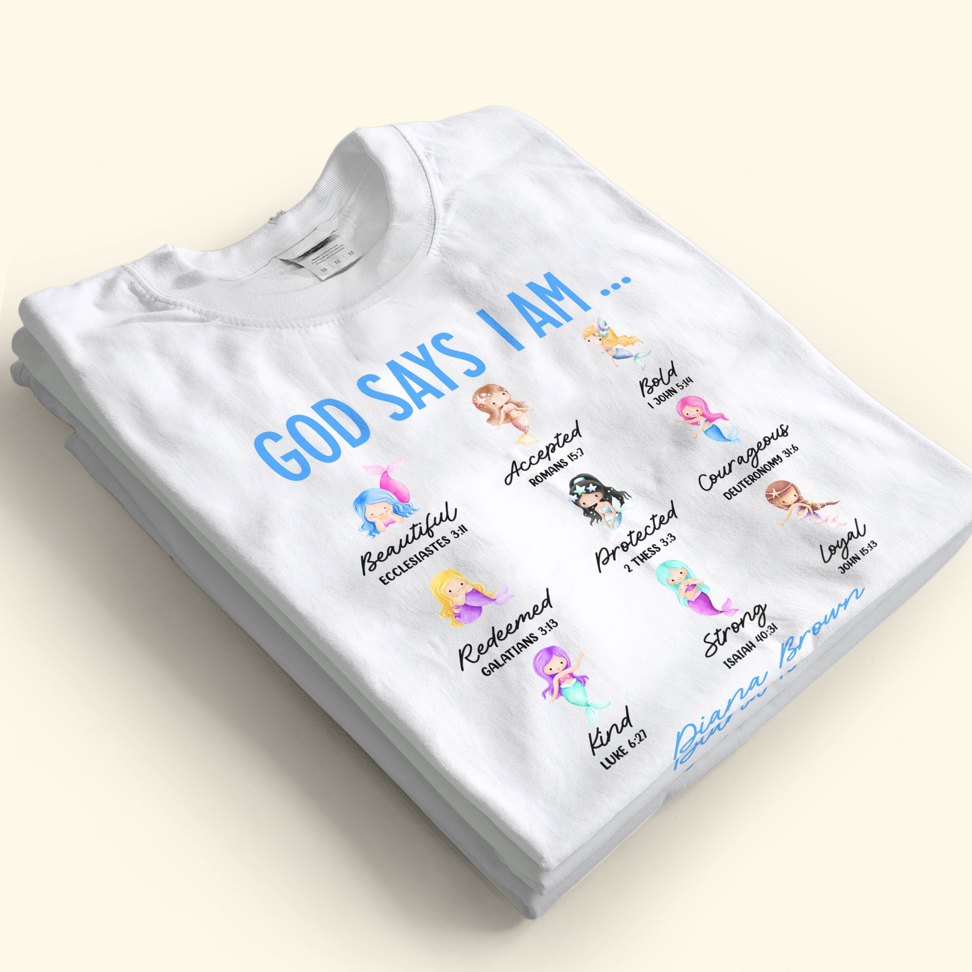 God Says I Am (Mermaid Ver.) - Personalized Shirt