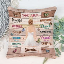 God Says You Are Beautiful - Personalized Pillow (Insert Included) - Birthday Gift For Ballet Girls