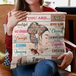 God Says You Are Beautiful - Personalized Pillow (Insert Included)