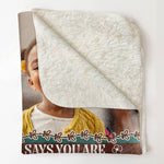 God Says You Are Bible Verses For Daughter, Son - Personalized Photo Blanket