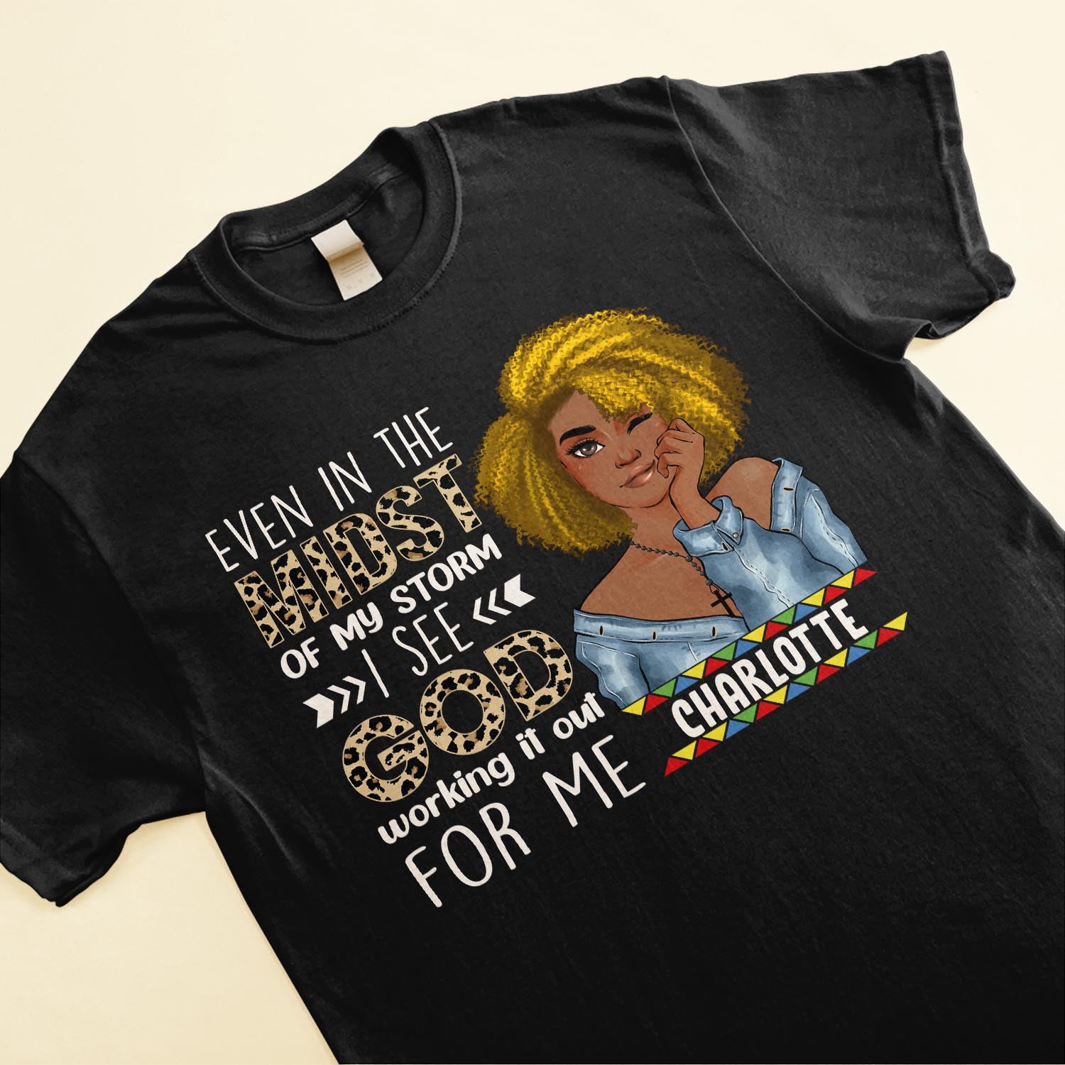 God Working It Out For Me - Personalized Shirt - Birthday Gift For Black Woman 
