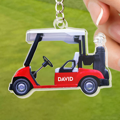 Golf Cart - Personalized Acrylic Keychain