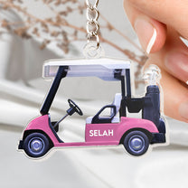 Golf Cart - Personalized Acrylic Keychain